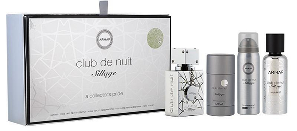 Fotoja e Set për meshkuj Armaf Club De Nuit Sillage, EDP 30 ml + sprej për trup 50 ml + sprej për flokë 55 ml + deodorant 75 g