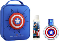 Fotoja e Set dhuratë EP Line Captain America, EDT 100 ml + xhel dushi 100 ml + çantë shpine