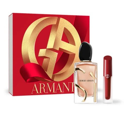 Fotoja e Set për femra Giorgio Armani Sì Intense, EDP 100 ml + buzëkuq Lip Maestro Satin 4 ml