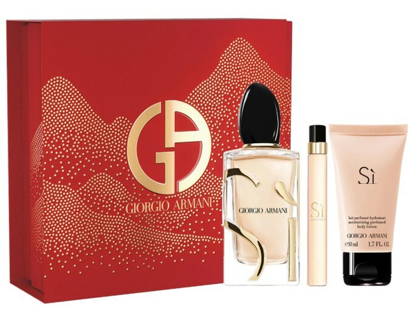 Fotoja e Set për femra Giorgio Armani Sì, EDP 100 ml + losion trupi 50 ml + EDP mini 10 ml