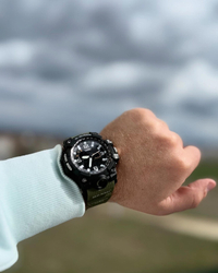 Fotoja e Orë dore G-Shock Army, e zezë / gjelbër