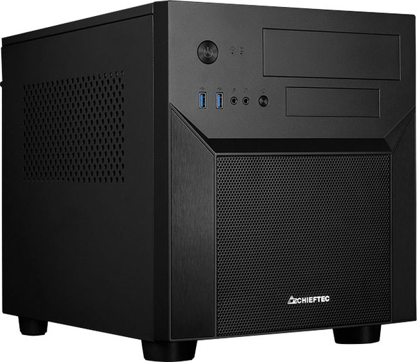 Fotoja e Kasë për kompjuter Chieftec Mesh ProCube CI-02B-OP, e zezë