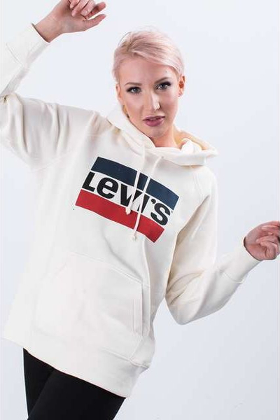 Fotoja e Duks për femra Levi`s GRAPHIC SPORT HOODIE 0001, XS, bezhë