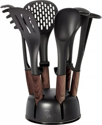 Fotoja e Set lugësh të kuzhinës Berlinger Haus Ebony Rosewood BH-6229, 7 copë, të zeza