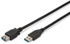 Fotoja e Kabllo Assmann Digitus USB A - USB A AK-300203-030-S, 3m, e zezë, Picture 1