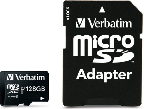 Fotoja e Kartë memorie Verbatim Premium MicroSDXC, 128GB, Class 10, UHS-I/U1