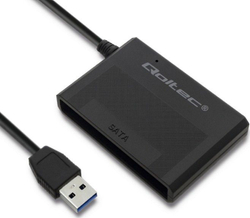 Fotoja e Përshtatës për disk Qoltec USB 3.0 caddy për HDD/SSD 2.5 SATA3, i zi