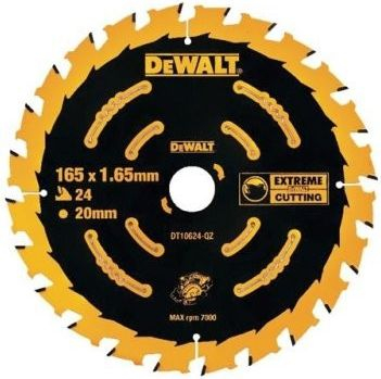 Fotoja e Disk prerës për dru Dewalt DT10624-QZ, 165mm