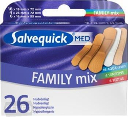 Fotoja e Fasha ngjitëse Salvequick Family Mix, 26 copë