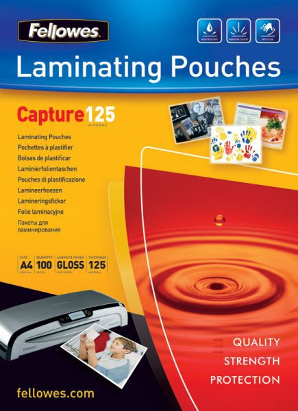 Fotoja e Film laminimi Fellowes, 125mic, 83x113 mm, 100 copë