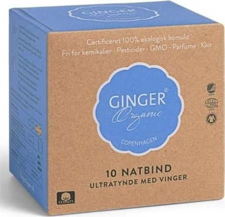 Fotoja e Peceta higjenike Ginger Organic, 10 copë