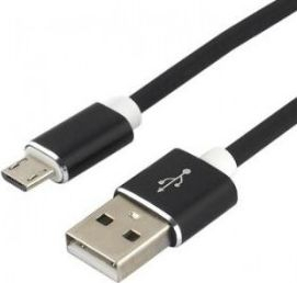 Fotoja e Kabllo EverActive USB-A - microUSB 1.5m, e zezë