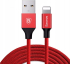 Fotoja e Kabllo Basues USB A - Lightning CALYW-A09, 1.8m, e kuqe, Picture 1