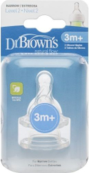Fotoja e Biberon Dr Browns Pacifier, 3m+, 2 copë