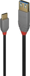 Fotoja e Përshtatës Lindy USB C - USB A 36895, i zi