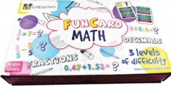 Fotoja e Lojë edukative Creativo Fun Card Math (thyesa, numra dhjetorë)