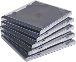 Fotoja e Kutia për CD/DVD MediaRange BOX31, 5 copë, të tejdukshme