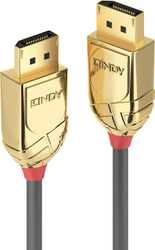 Fotoja e Kabllo Lindy DisplayPort - DisplayPort, 3m, e artë