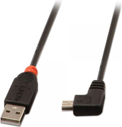 Fotoja e Kabllo Lindy USB-A në miniUSB, 1m, e zezë