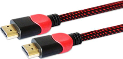 Fotoja e Kabllo Savio HDMI - HDMI, 3m, e kuqe