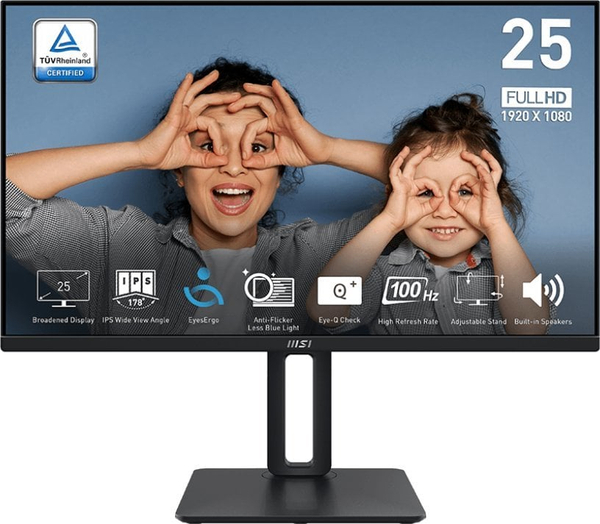 Fotoja e Monitor MSI PRO MP251P, 24.5", 1920 x 1080 (FullHD), i zi