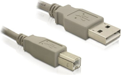 Fotoja e Kabllo Delock USB A - USB B (82215), 1.8 m, e hirtë