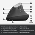 Fotoja e Maus Logitech MX Vertical (910-005448), i zi, Picture 3