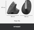 Fotoja e Maus Logitech MX Vertical (910-005448), i zi, Picture 7