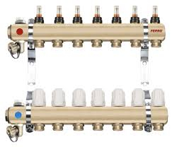 Fotoja e Matës rrjedhjeje me valvul termostatike Ferro Manifold RZP1" (RZP07S)