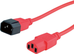 Fotoja e [OUTLET] Kabllo Value ROLINE C14 - C13, IEC 320, 0.8 m, e kuqe