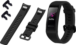 Fotoja e Rrip silikoni Strado për Huawei Band 3/4 PRO, i zi