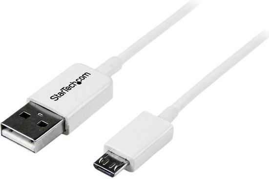 Fotoja e Kabllo StarTech USB-A në microUSB, 1m, e bardhë