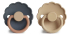 Fotoja e FRIGG Daisy Natural Rubber Pacifier 2 Pack - Aurora/Croissant, Picture 2
