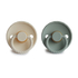 Fotoja e FRIGG Rope Natural Rubber Pacifier 2 Pack - Cream/Sage, Picture 3