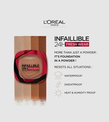 Fotoja e L'Oréal Paris Infaillible 24H Fresh Wear Foundation in a Powder, 180