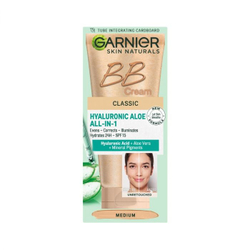 Fotoja e Garnier Skin Naturals BB Cream Classic Medium with Hyaluronic Aloe – 50ml