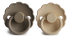 Fotoja e FRIGG Daisy Natural Rubber Pacifier 2 Pack - Croissant/Portobello, Picture 3