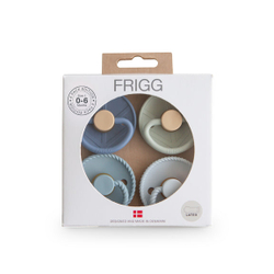 Fotoja e FRIGG 4-Pack Pacifiers - Latex Size 1 - Skyline Serenity