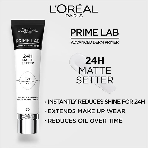 Fotoja e L'Oréal Paris Prime Lab Matte Setter Primer - Primer Mat për Zgjatjen e Grimit