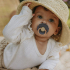 Fotoja e FRIGG Daisy Natural Rubber Pacifier 1 Piece - Aurora, Picture 2