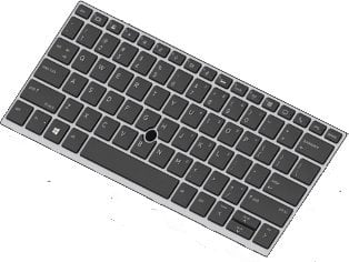 Fotoja e Tastierë për laptop HP Point Stick L13698-051, gjuhë frënge, e zezë