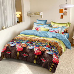 Fotoja e Set çarçafësh për fëmijë Nuka Home Cars, 140x220cm