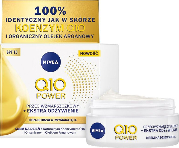 Fotoja e Krem për fytyrë Nivea Q10 Power SPF15 Anti-Wrinkle, 50ml