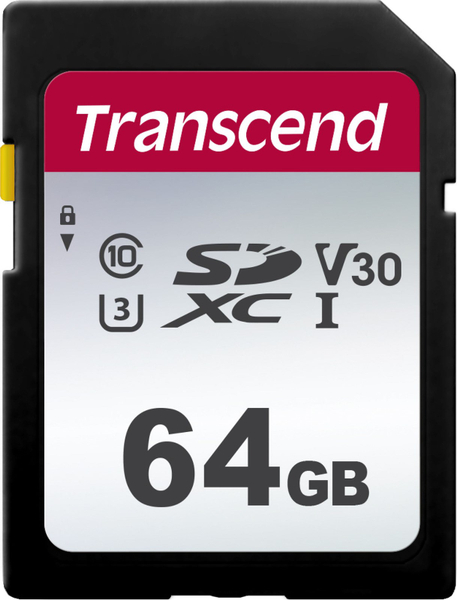 Fotoja e Kartë memorie Transcend 300S SDXC, Class 10 UHS-I/U3 Card (TS64GSDC300S), 64GB
