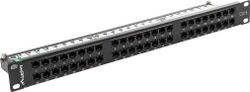 Fotoja e Panel për kabllo rrjeti Lanberg 1U 19" 48x RJ-45 Cat.6, i zi