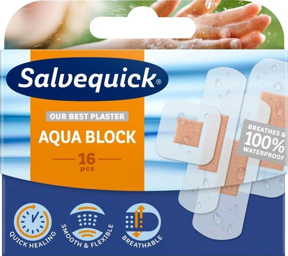 Fotoja e Leukoplastë Cederroth Salvequick Aqua Block, 16 copë