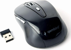 Fotoja e Maus pa tela Gembird MUSW-6B-01, i zi