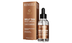 Fotoja e Serum vetënxirës Self Tan Face Drops Revuele Light To Medium, 30 ml