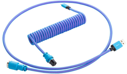 Fotoja e Kabllo spirale CableMod Pro, USB-C/USB-A, 1,5m, e kaltër