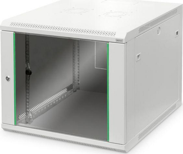 Fotoja e Kabinet për server Digitus DN-19 09U-6/6-EC 19 inç (M x L x D) 600 x 505,1 x 600 mm 9 U, i hirtë i hapur